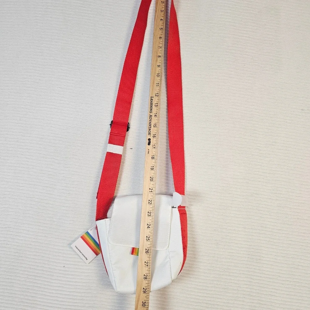 Polaroid Now Camera Bag White Red Crossbody Adjustable Strap New with Tags